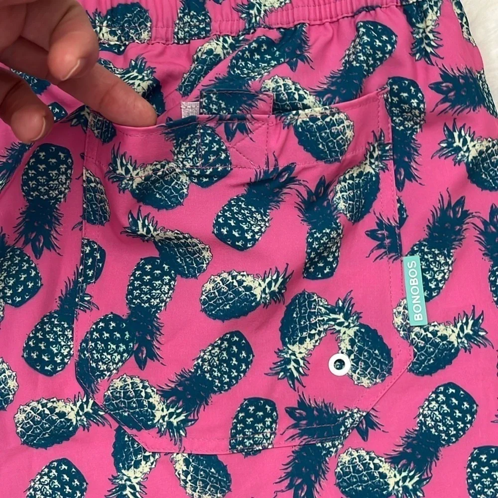 NWOT Bonobos Swim Trunks Pineapples Size L